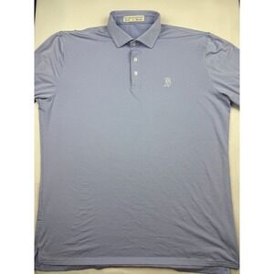 Holderness & Bourne Polo XL Blue Striped Broadmore Country Club Tailored Fit